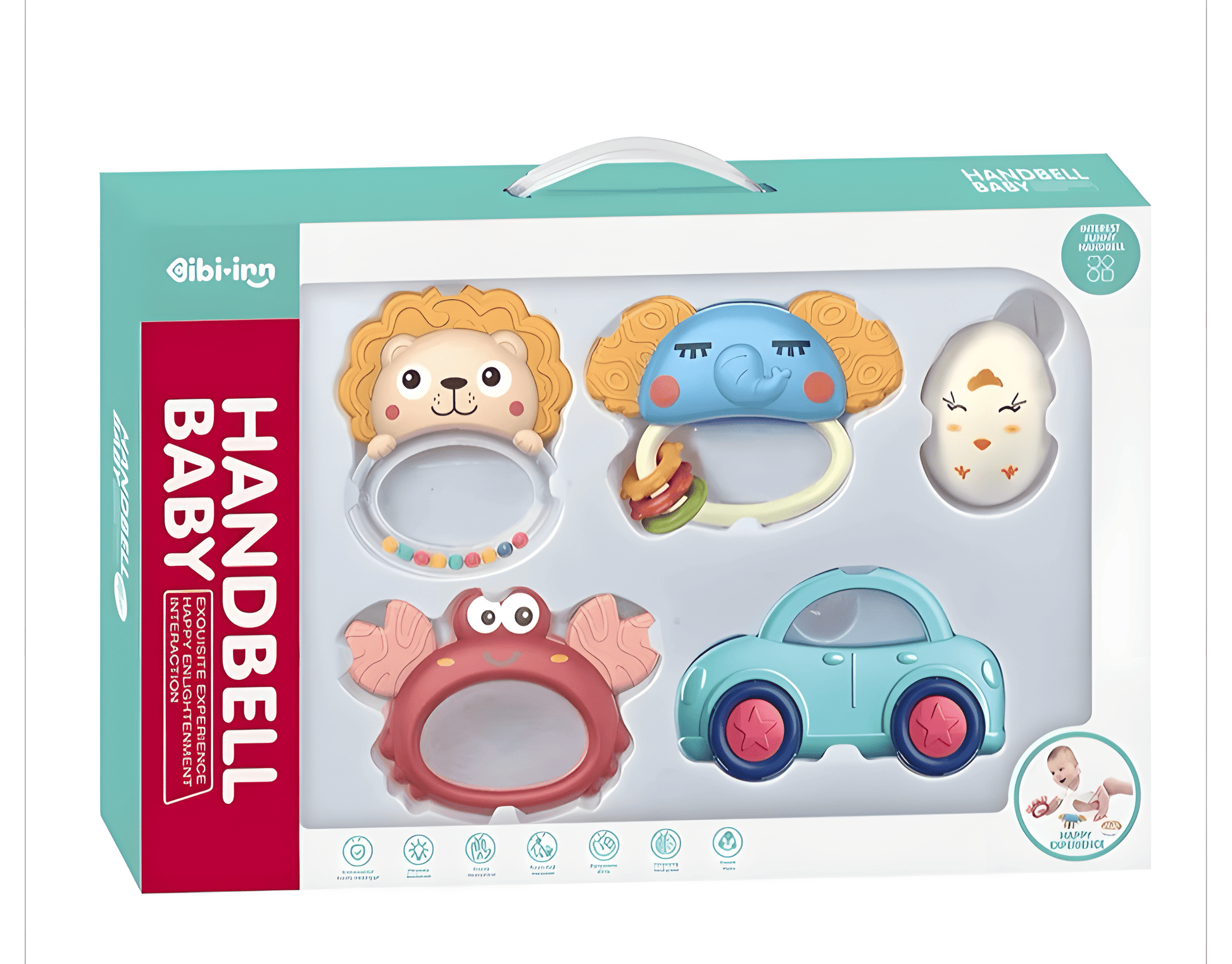 Set de Sonajeros y Mordedores Musicales - 5 Piezas