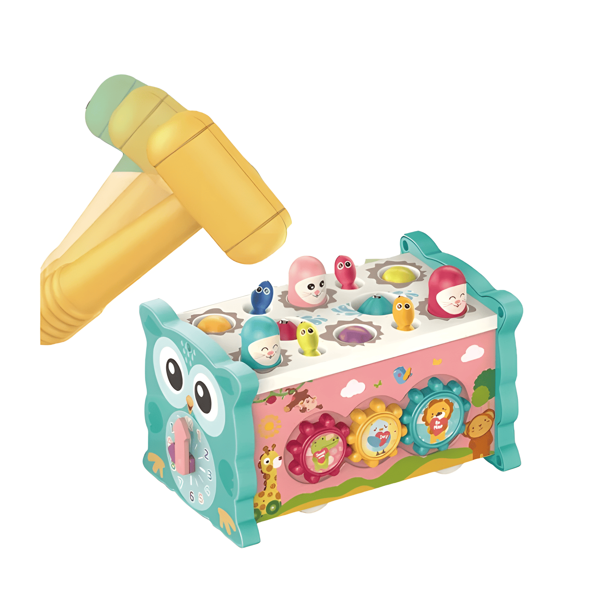 Juguete Didáctico Montessori 7 en 1 🦉🎣 – Diversión y Aprendizaje para Pequeños Exploradores