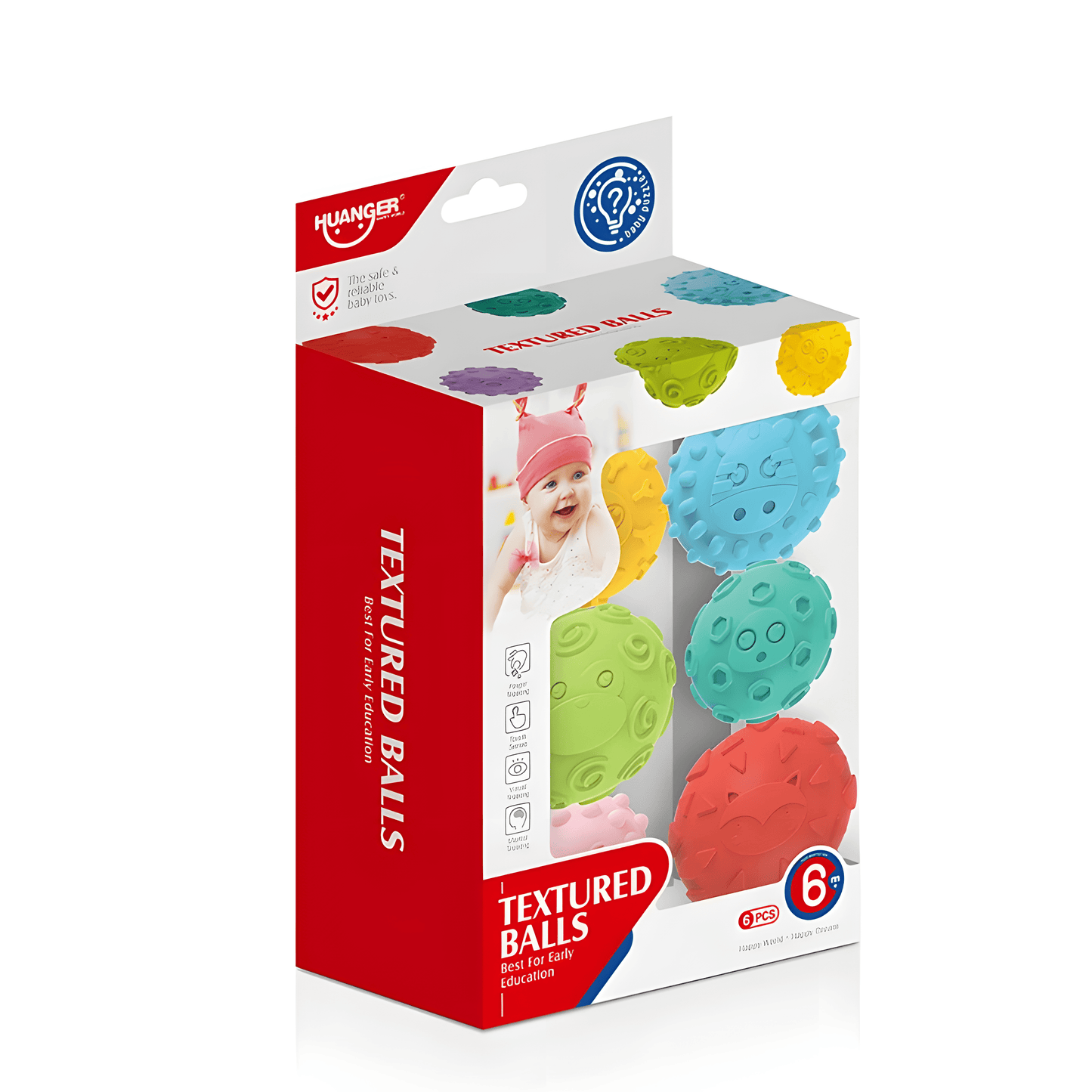 Set de Pelotas Sensoriales Texturizadas 🏀 – Diversión y Estimulación para tu Bebé