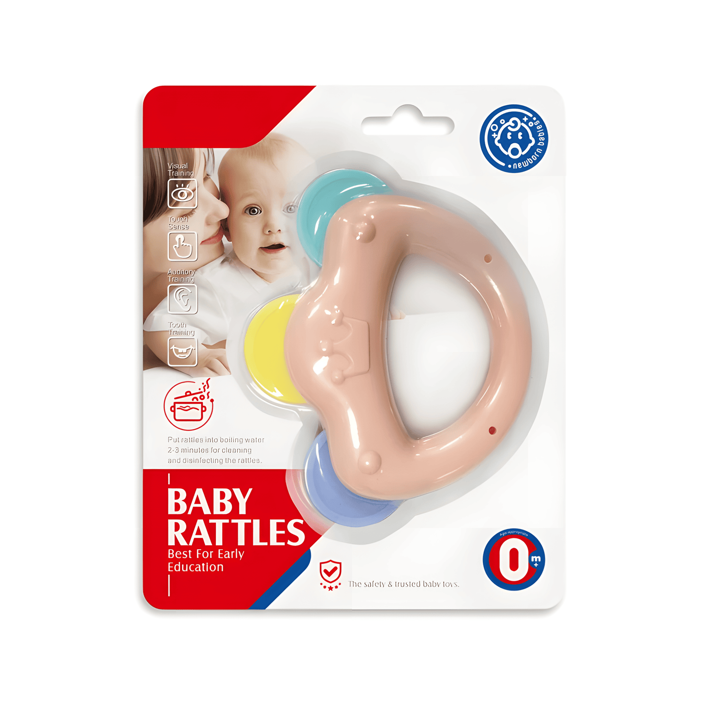 Sonajero para Bebé - Estimulación Sensorial y Motriz