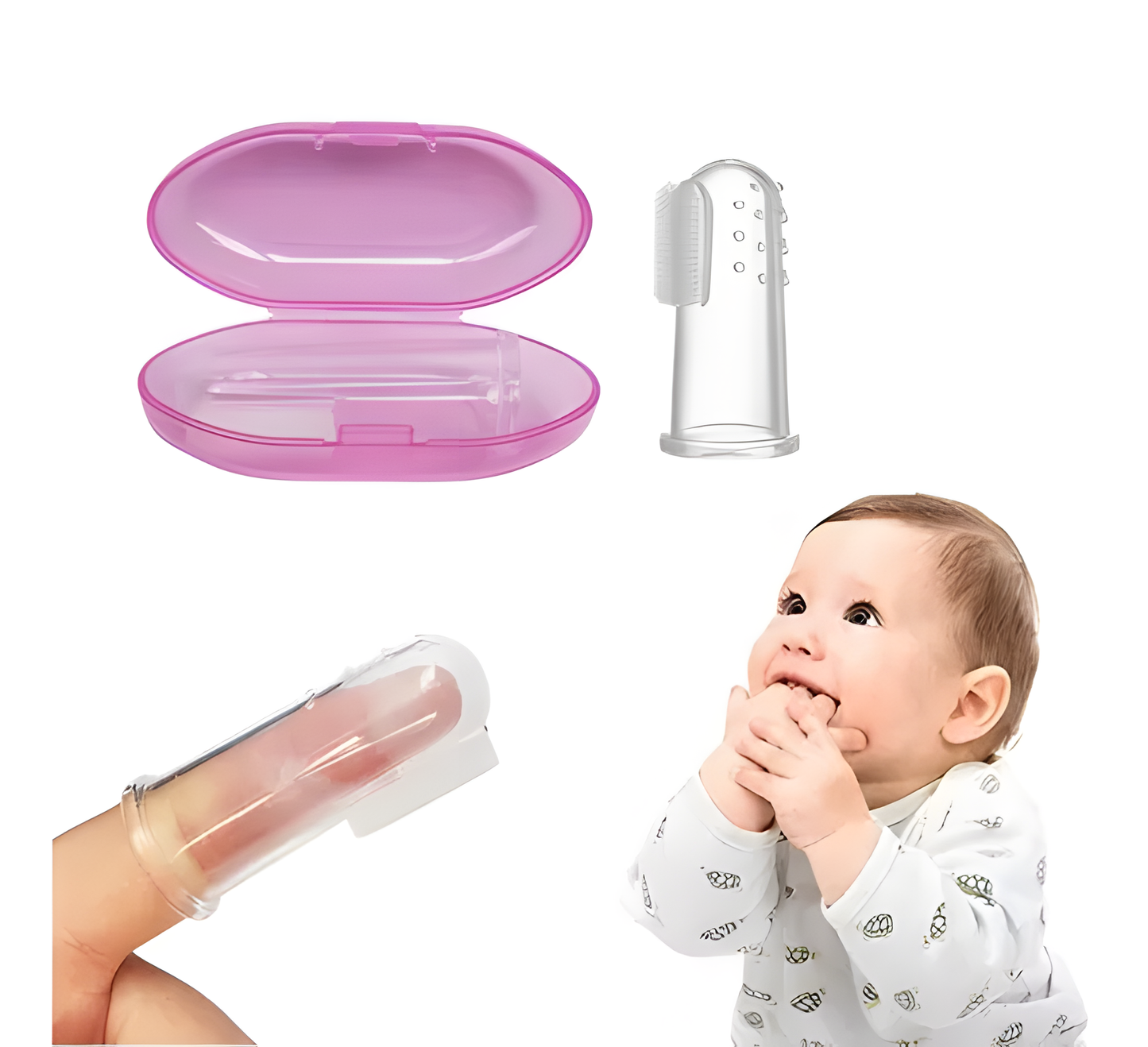 Cepillo De Diente de Dedo (Silicona)