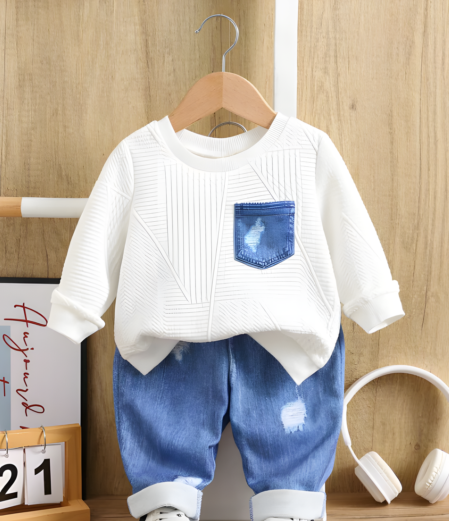 Conjunto de dos piezas infantil con buso