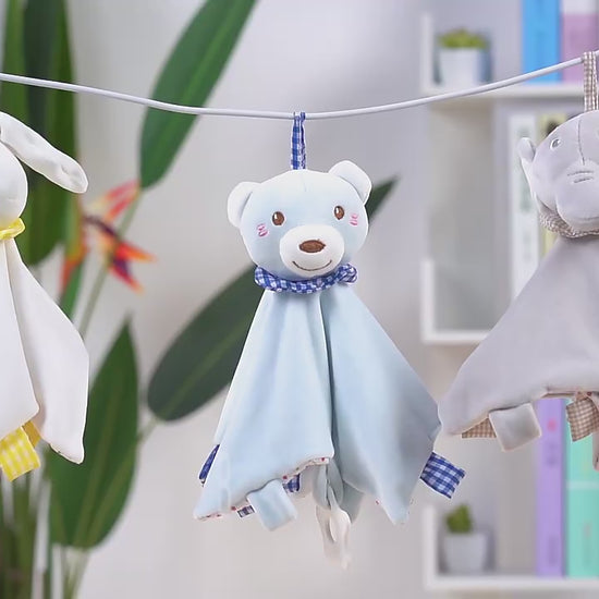 Manta de Apego Conejito Blanco 🐰 – Suavidad y Confort para tu Bebé