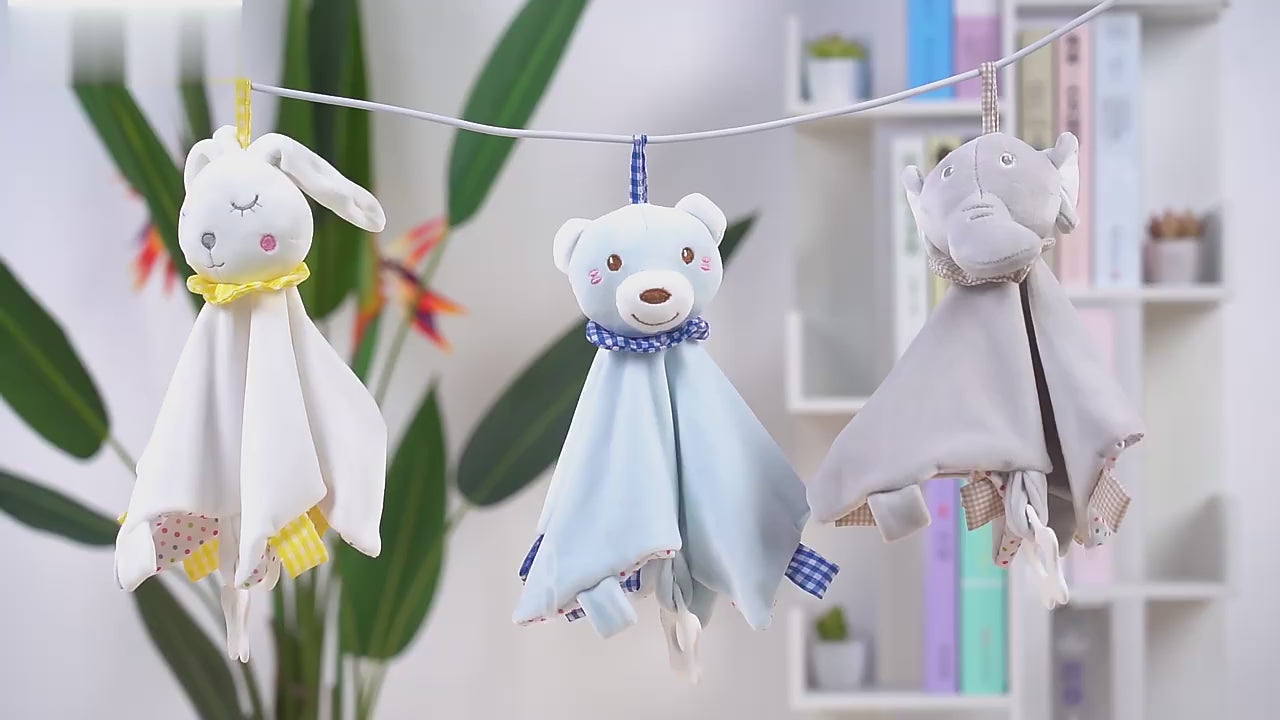 Manta de Apego Conejito Blanco 🐰 – Suavidad y Confort para tu Bebé