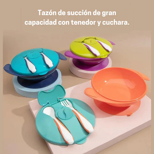 Set De Taza Con Cubiertos