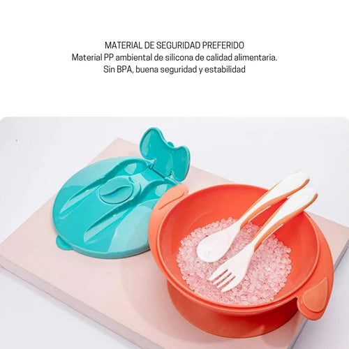 Set De Taza Con Cubiertos